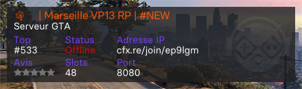 🌴〢 | Marseille VP13 RP | #NEW