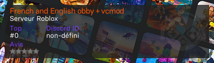 French and English obby + vcmod