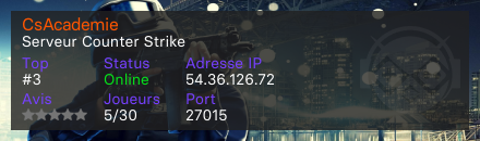 CsAcademie - Serveur Counter Strike