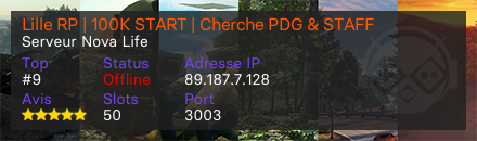 Lille RP | 100K START | Cherche PDG & STAFF