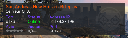 San Andreas New Horizon Roleplay