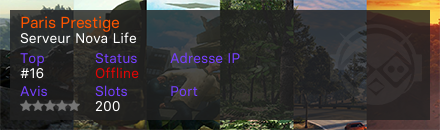 Paris Prestige - Serveur Nova Life
