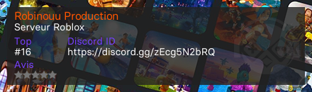 Robinouu Production - Serveur Roblox