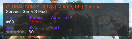 GLOBAL CRISIS : 2028 | Military RP | Sentinel Network Community