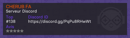 CHERUB FA - Serveur Discord