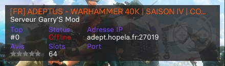 [FR] ADEPTUS - WARHAMMER 40K | SAISON IV | CONTENU UNIQUE