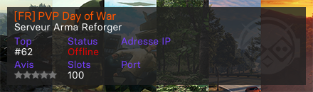 [FR] PVP Day of War - Serveur Arma Reforger