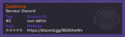 Zeddiclive - Serveur Discord