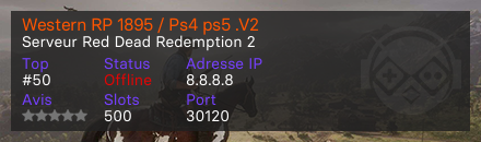 Western RP 1895 / Ps4 ps5 .V2