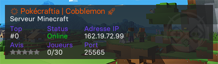 🌟 Pokécraftia | Cobblemon & Aventure Moddée 🚀