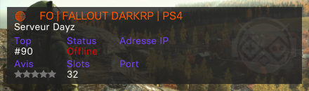 ⚫️ FO | FALLOUT DARKRP | PS4