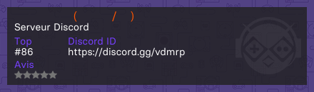 𝐕𝐃𝐌 𝐑𝐩 ( 𝐏𝐒𝟒/𝟓 ) - Serveur Discord