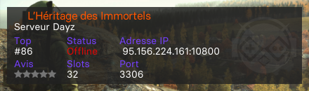 ❖ L’Héritage des Immortels ❖