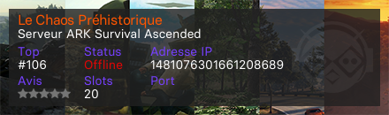 Le Chaos Préhistorique