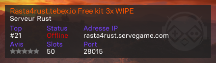 Rasta4Rust SOLO/DUO 3x LAST WIPE 