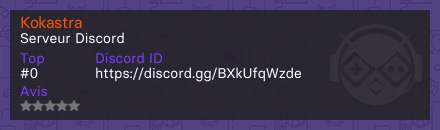 Kokastra - Serveur Discord