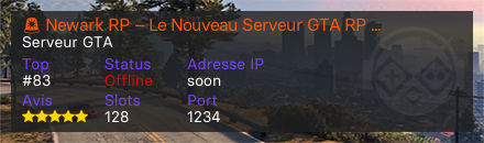 🚨 Newark RP – Le Nouveau Serveur GTA RP  🚨