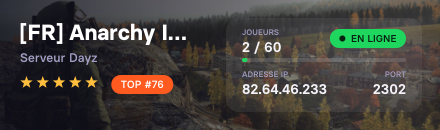 [FR] Anarchy Immersive survival IA-EVR-Lore++