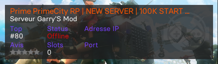 Prime PrimeCity RP | NEW SERVER | 100K START | VIP | STAFF RECRUTEMENT