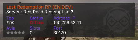 Last Redemption RP (EN DEV)