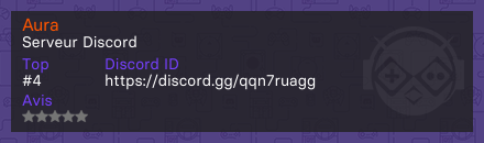 Aura - Serveur Discord