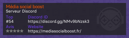 Média social boost