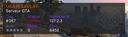 USA ROLEPLAY - Serveur GTA