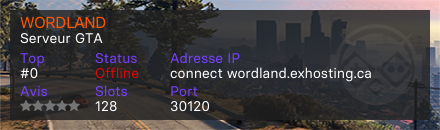 WORDLAND - Serveur GTA