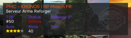 PMC - KRONOS | RP Milsim FR