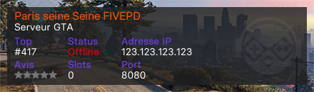 Paris seine Seine FIVEPD - Serveur GTA