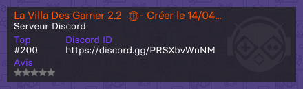 La Villa Des Gamer 2.2  🌐- Créer le 14/04/2018