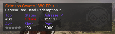 Crimson Coyote 1880 FR 🇨🇵