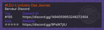 #LDJ-L'univers Des Jeunes