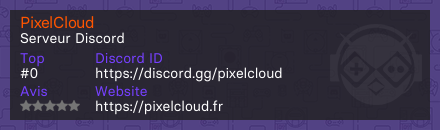 PixelCloud - Serveur Discord