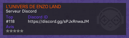 L'UNIVERS DE ENZO LAND