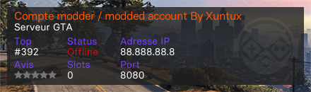 Compte modder / modded account By Xuntux