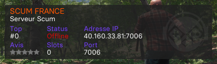 SCUM FRANCE - Serveur Scum