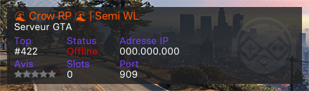 🌊 Crow RP 🌊 | Semi WL