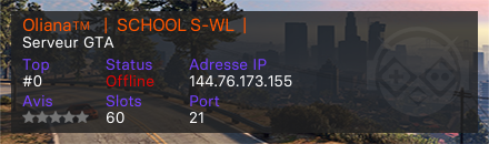 Oliana™   |  SCHOOL S-WL  | - Serveur GTA