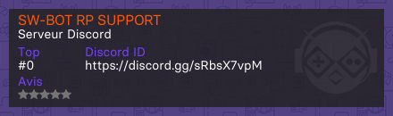 SW-BOT RP SUPPORT