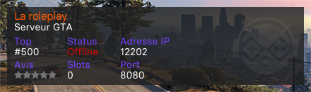 La roleplay - Serveur GTA