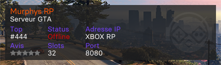 Murphys RP - Serveur GTA