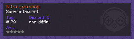 Nitro zozo shop - Serveur Discord