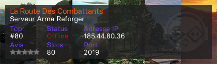 La Route Des Combattants - Serveur Arma Reforger