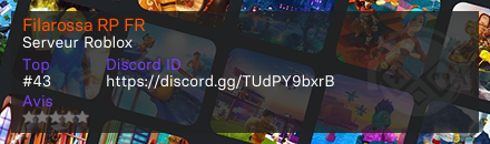 Filarossa RP FR - Serveur Roblox