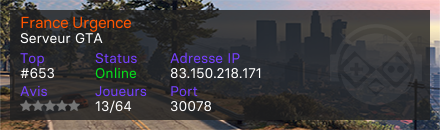 France Urgence  - Serveur GTA