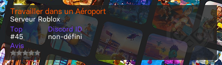 Travailler dans un Aéroport - Serveur Roblox