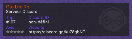 Gta Life Rp - Serveur Discord
