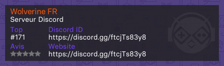 Wolverine FR - Serveur Discord