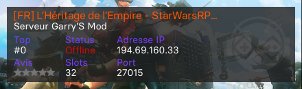 [FR] L’Héritage de l’Empire - StarWarsRP 